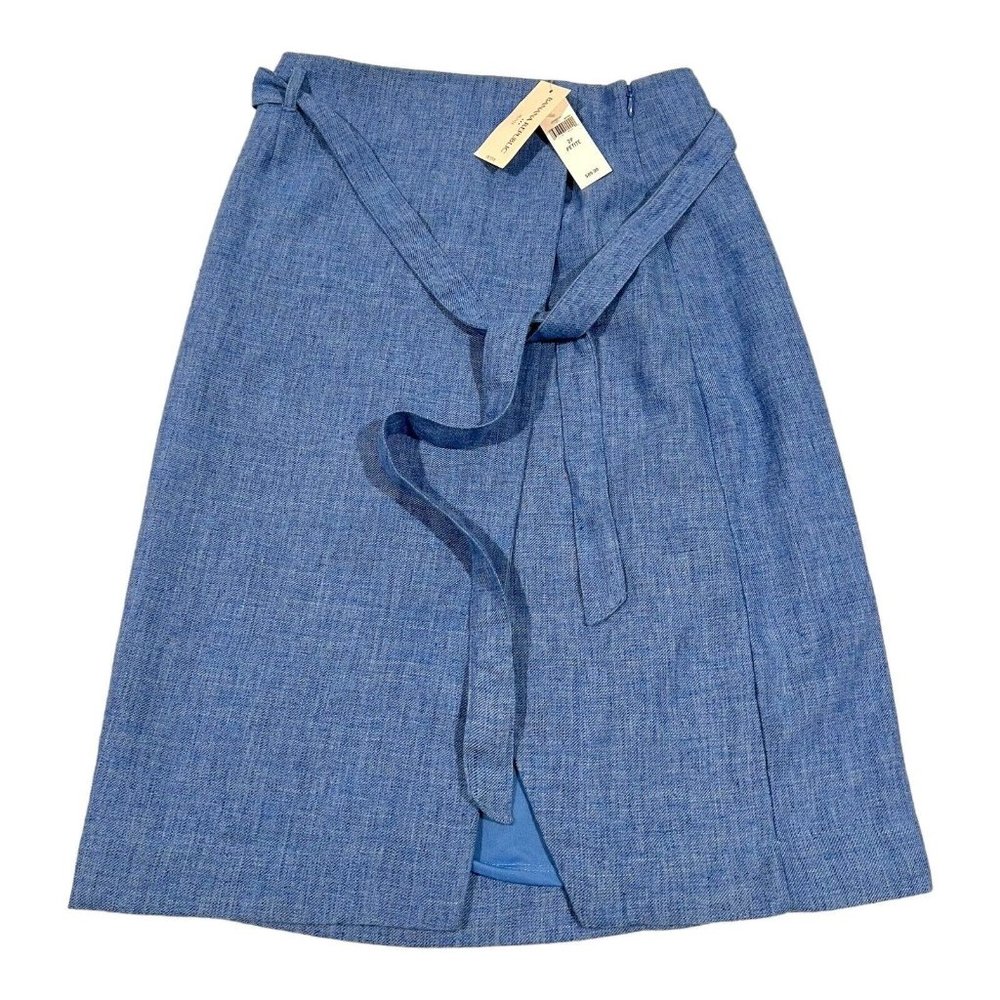 NWT Banana Republic Factory Women's Tie Faux Wrap Slit Skirt‎ Size 2P NWT $89.99